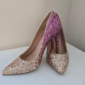 Pink Gold Sparkling Ombre Pumps